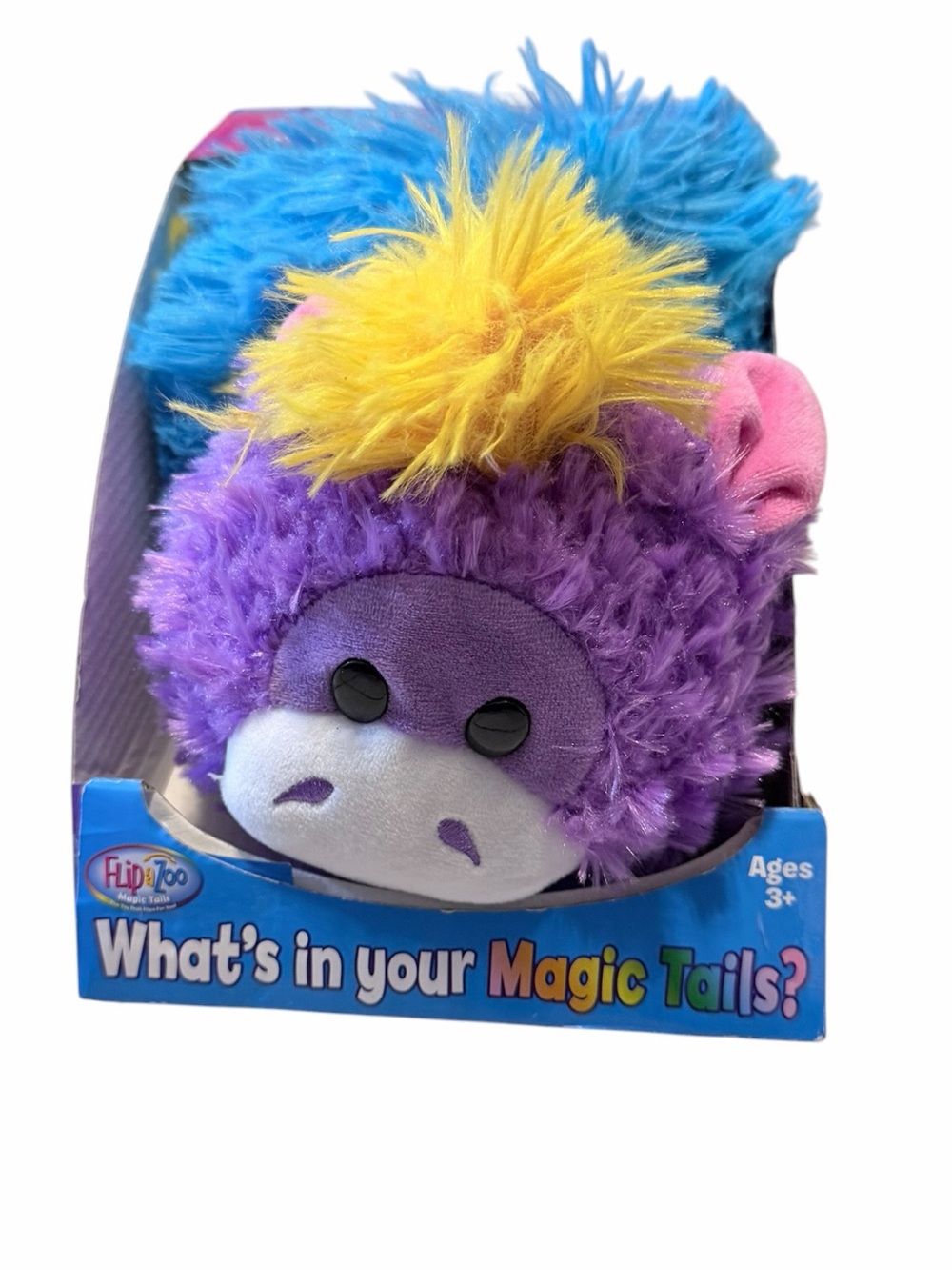 🌼💚NIB HidnZoo Magic Tails Plush - Purple, Blue & Yellow